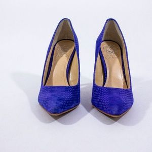 Vince Camuto Shoes - Vince Camuto - Blue Suede Pumps Vince Camuto Shoes - Vince Camuto - Blue Suede Pumps